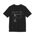Hung Like a Horse — Black tee, front