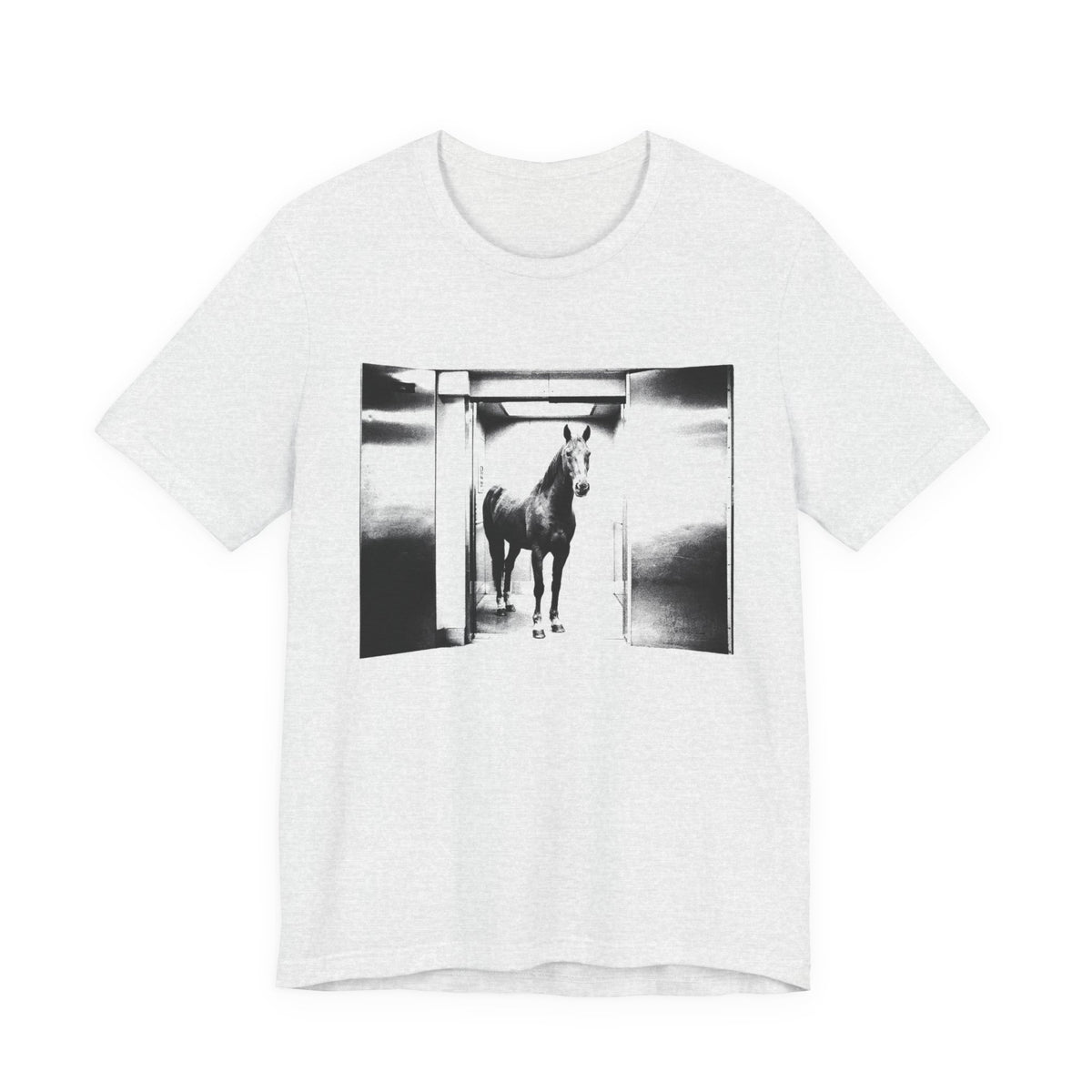 Going Up — Ash tee, front