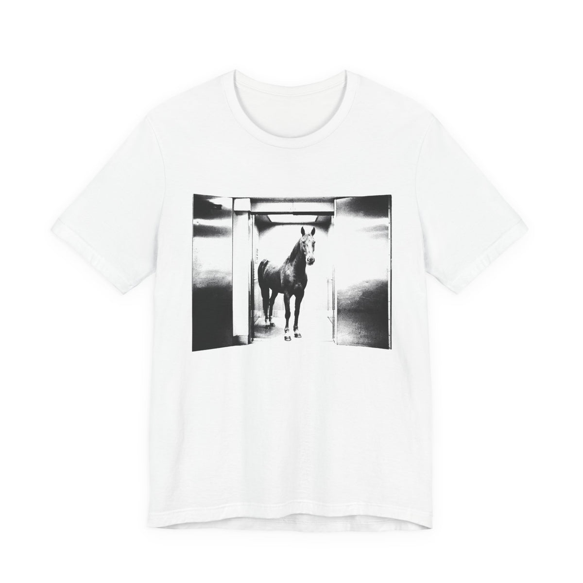 Going Up — White tee, front