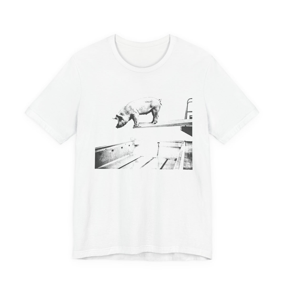 Nailed the Dismount — White tee, front